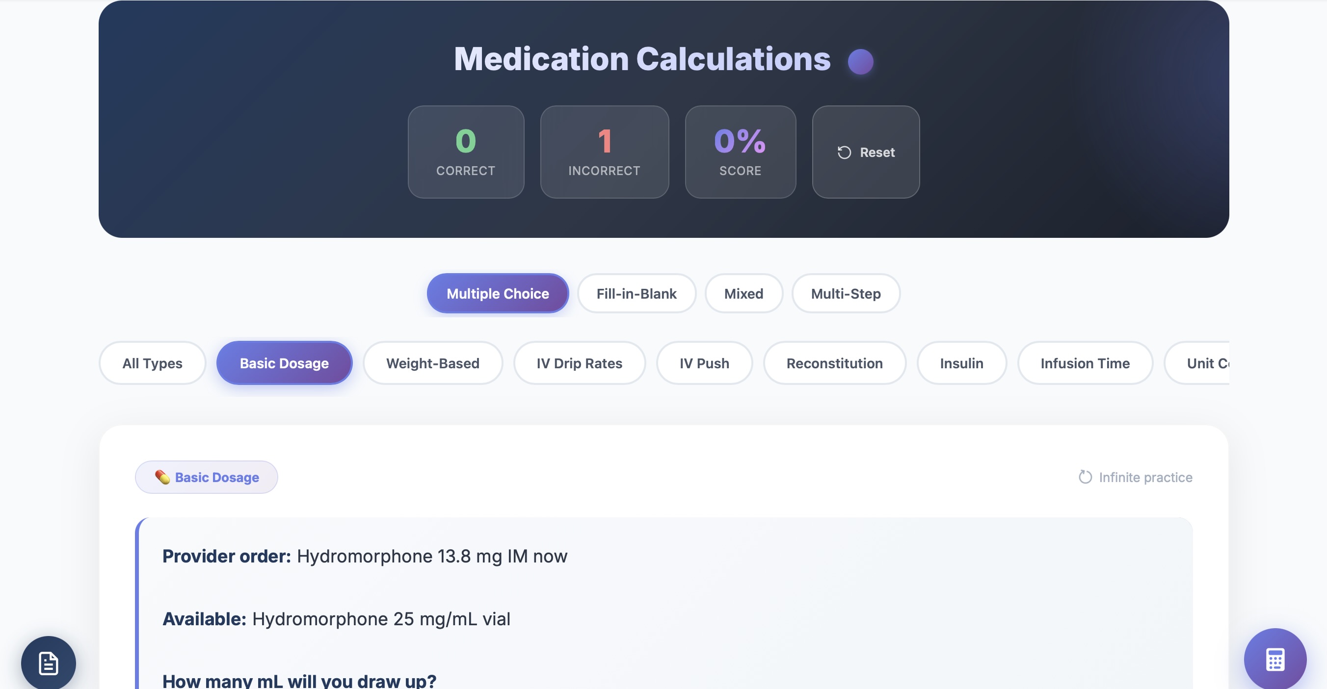 Medication Calculator